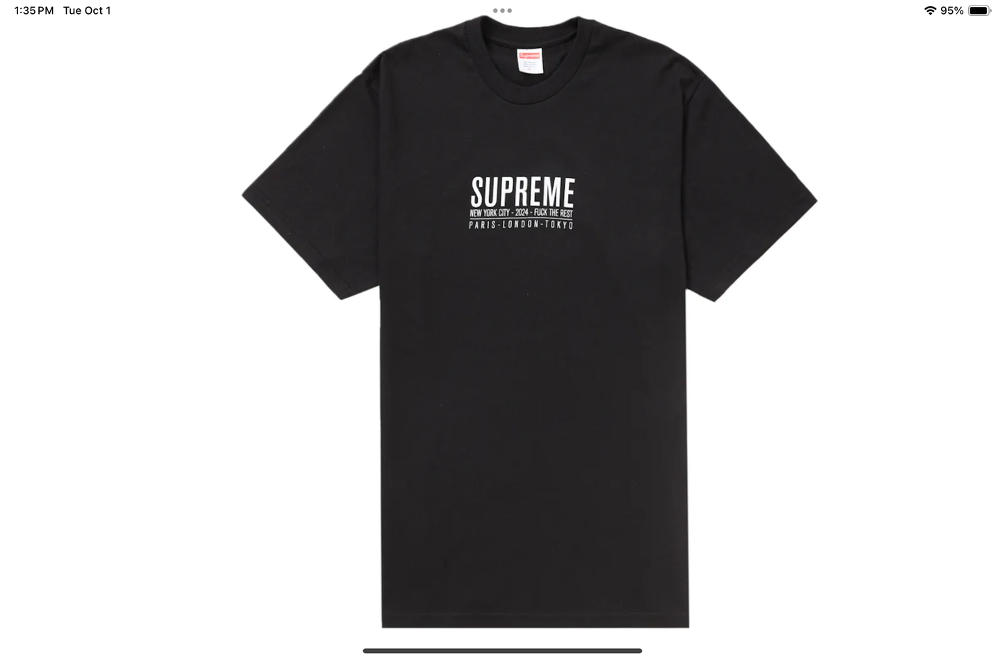 SUPREME PARIS TEE