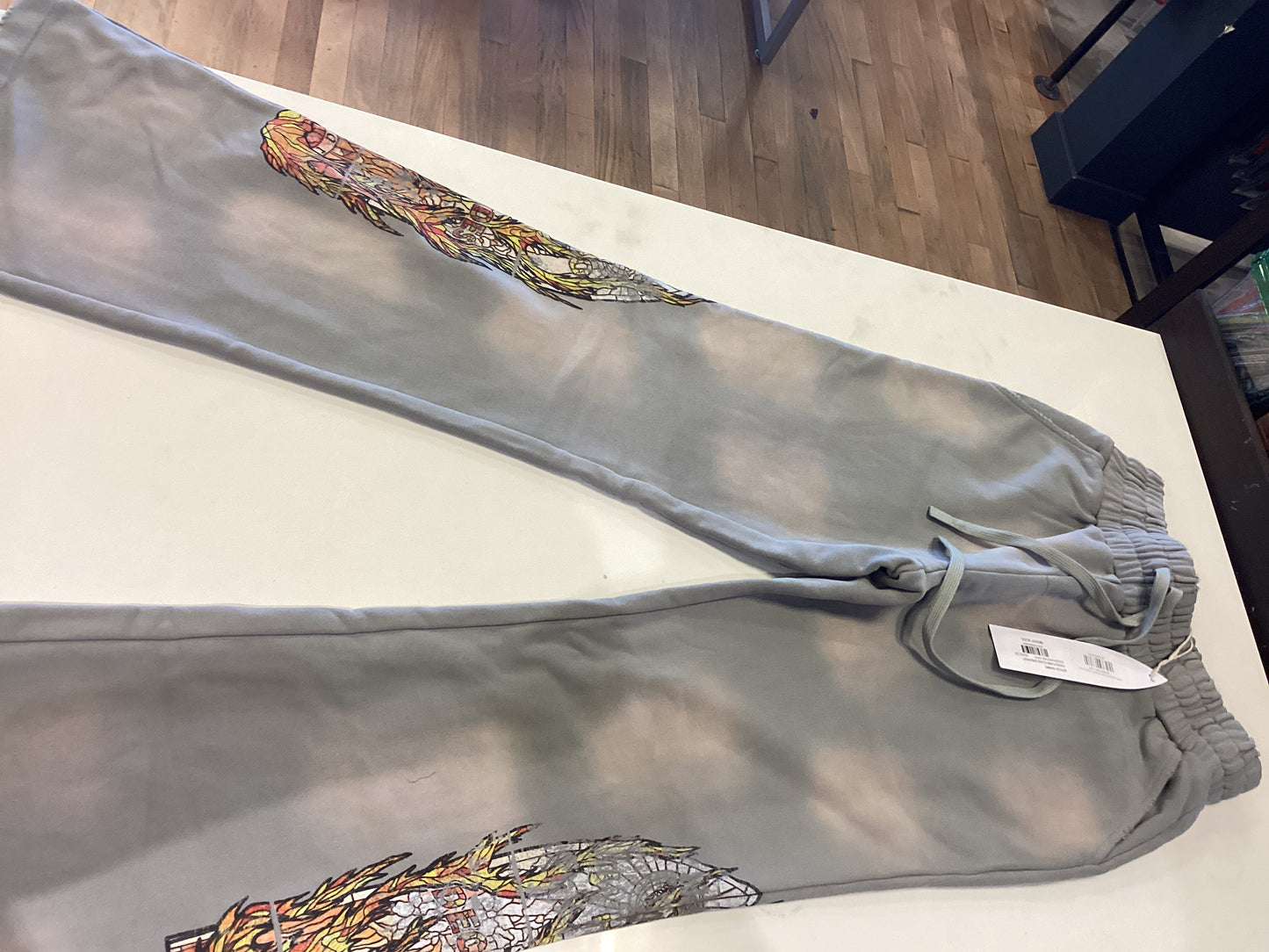 Who Decides War Faded Flame Glass Sweats Vintage Grey