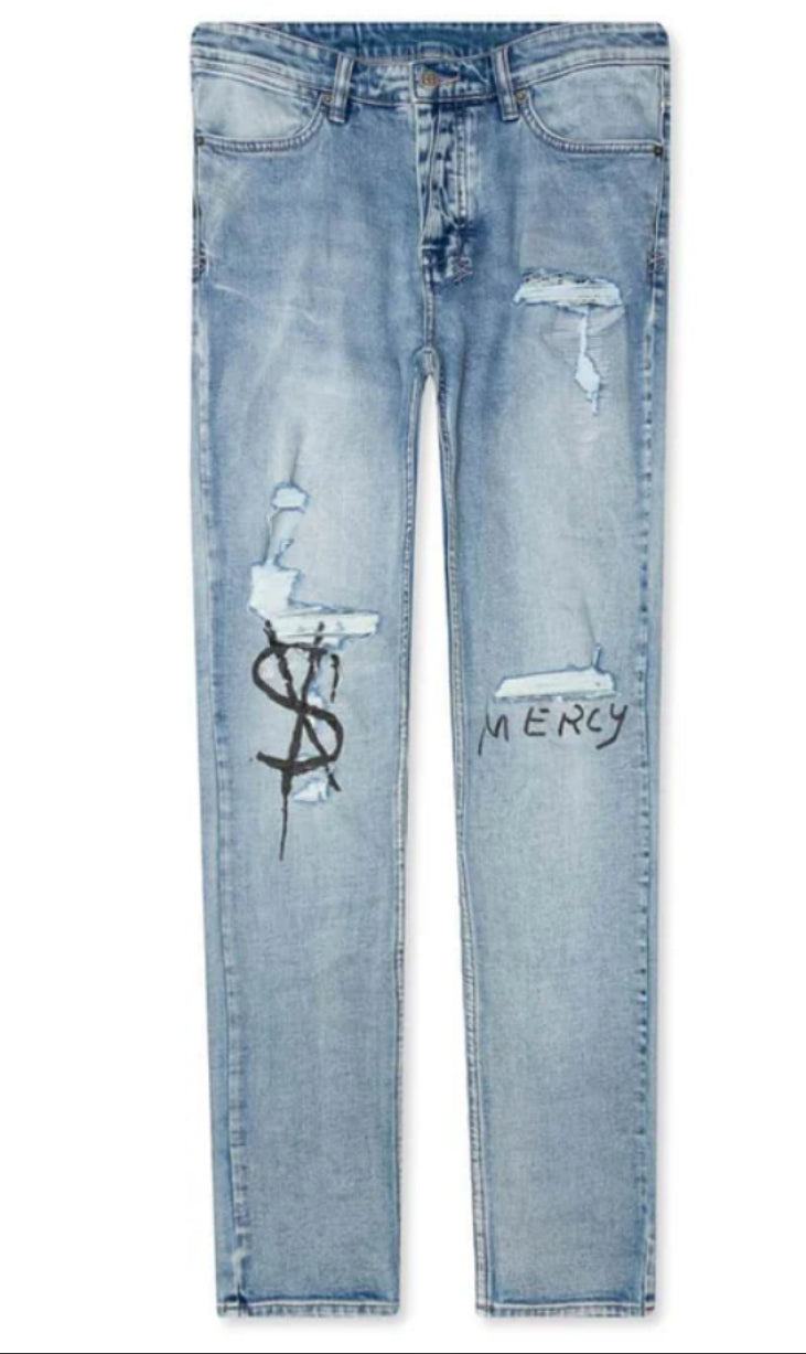 Ksubi Van Winkle Punk Blue Scribe