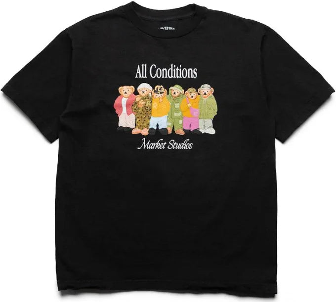 Market Gorpcore Bear T-Shirt Black