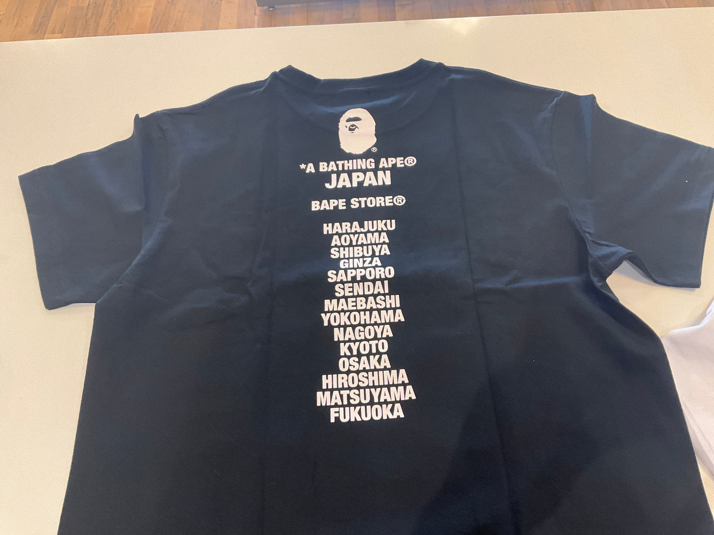 Bape Tee Tokyo Lettering Black