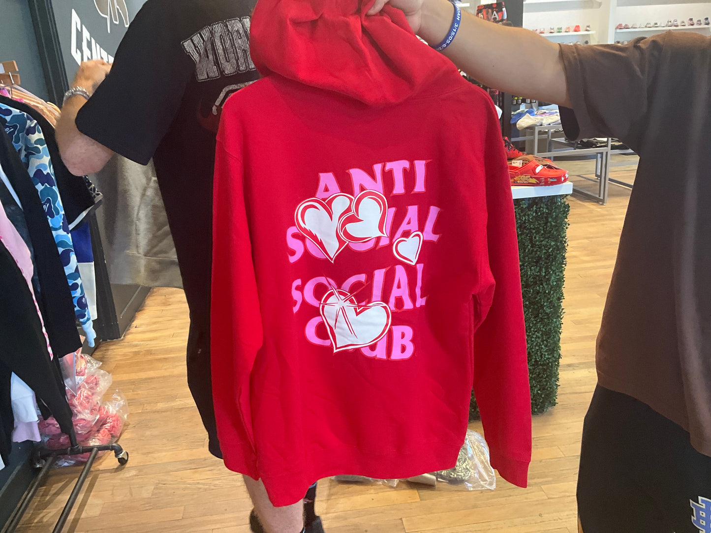 Anti Social Social Club In Love With Sadness Hoodie Red
