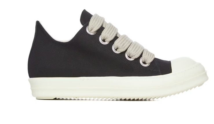 Rick Owen’s Jumbolace Low Sneaks Black/Milk