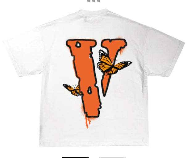 Juice Wrld x Vlone Butterfly T-Shirt (White)