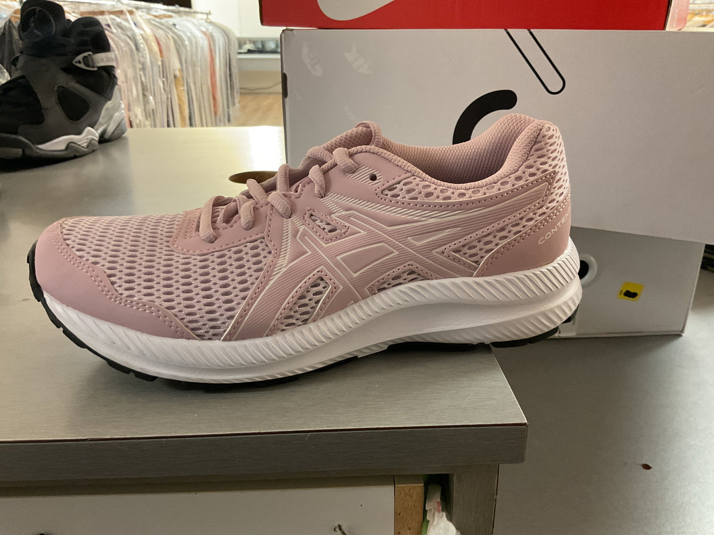 ASICS Contend 7 Barely Rose/White