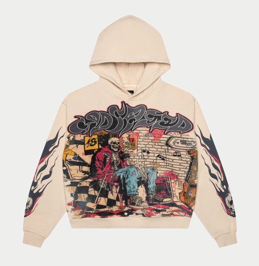 Godspeed Stoner Hoodie Bone
