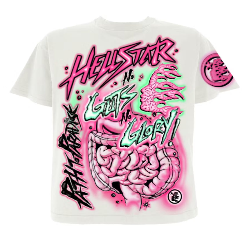 Hellstar No Guts No Glory T-Shirt White