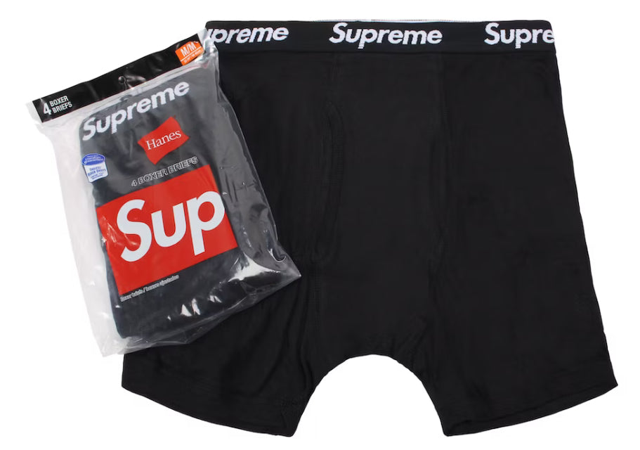 Supreme Hanes Boxers Black