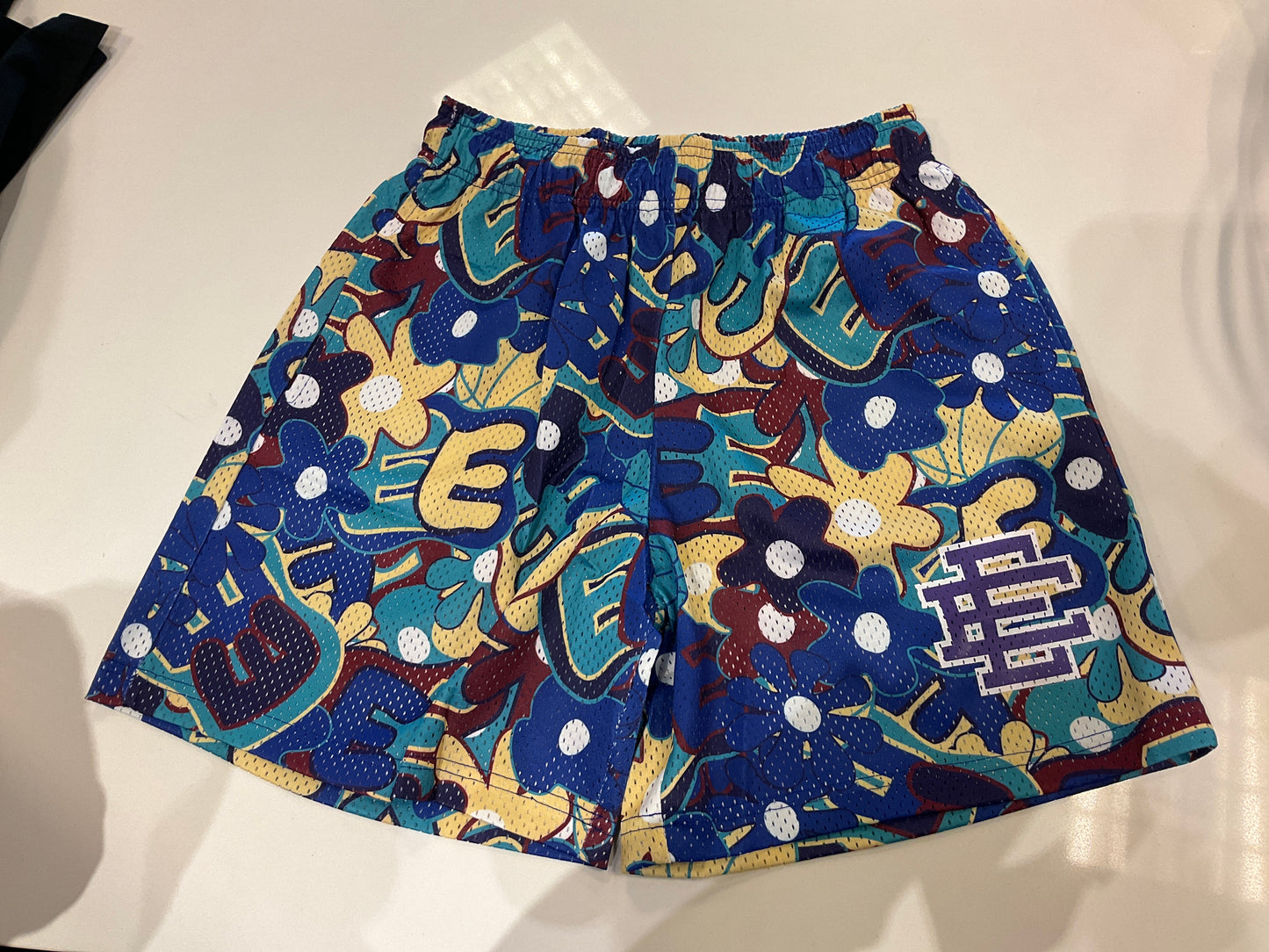 Eric Emanuel Floral E's Mesh Shorts