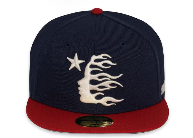 Hellstar Baseball Hat Fitted Navy/Red