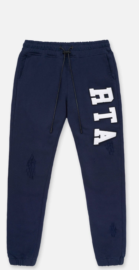 RTA Owen Navy Collegiate Sweatpant