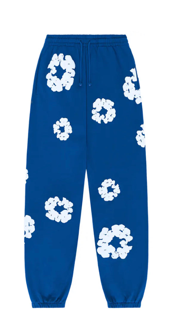 Denim Tears Cotton Wreath Sweatpants Royal Blue
