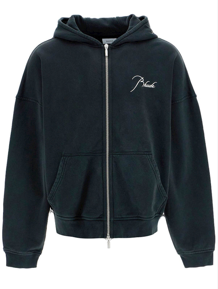 Rhude Black Zip-Up