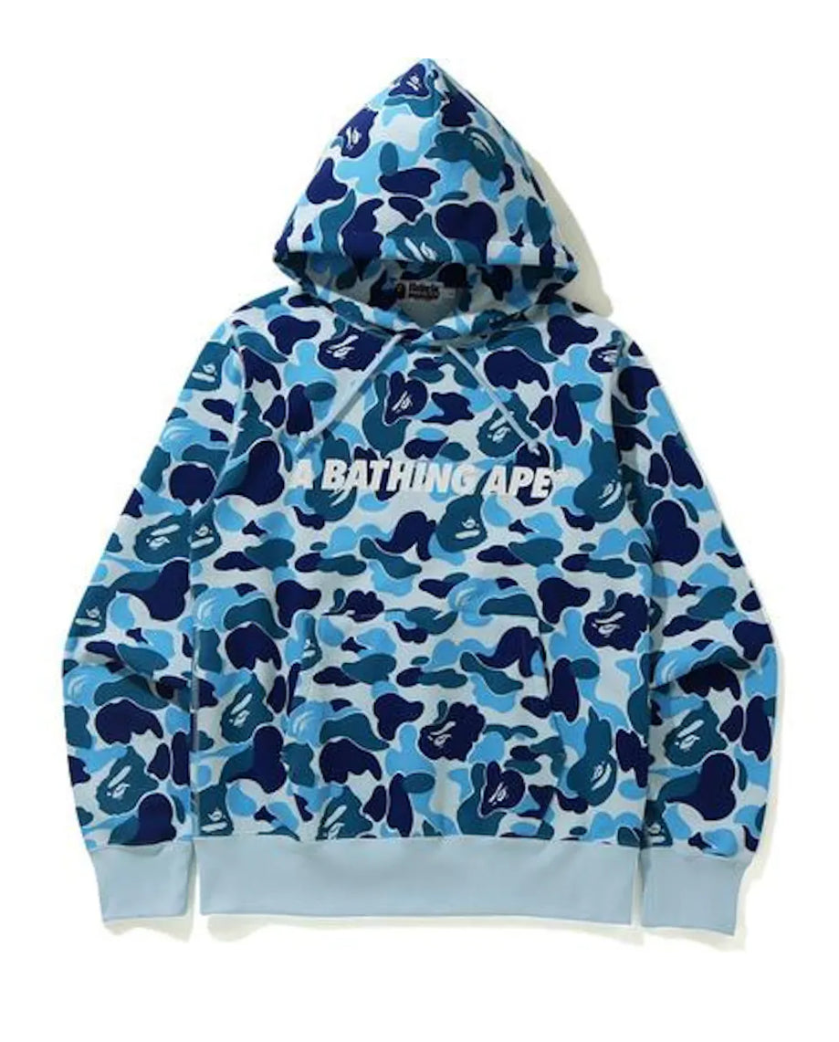 Bape Camo Pullover Hoodie Blue