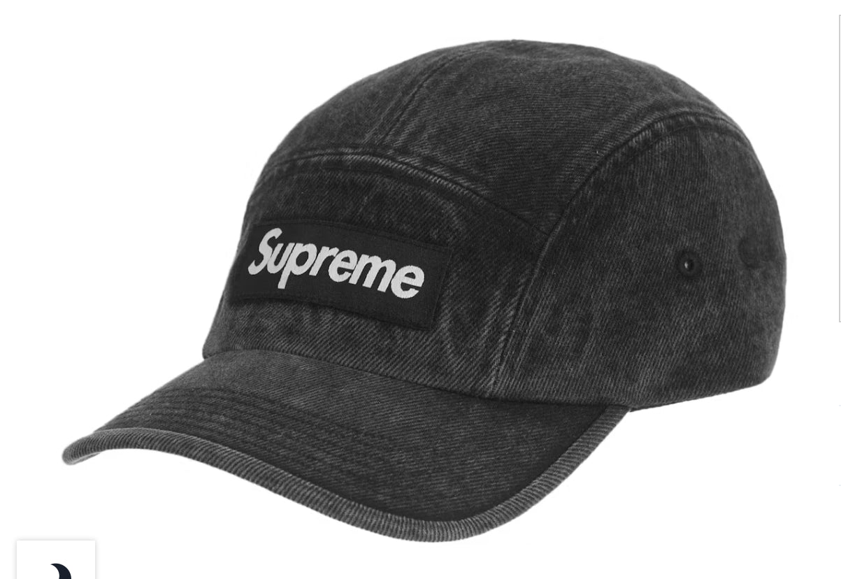 Supreme Denim Camp cap(Black)