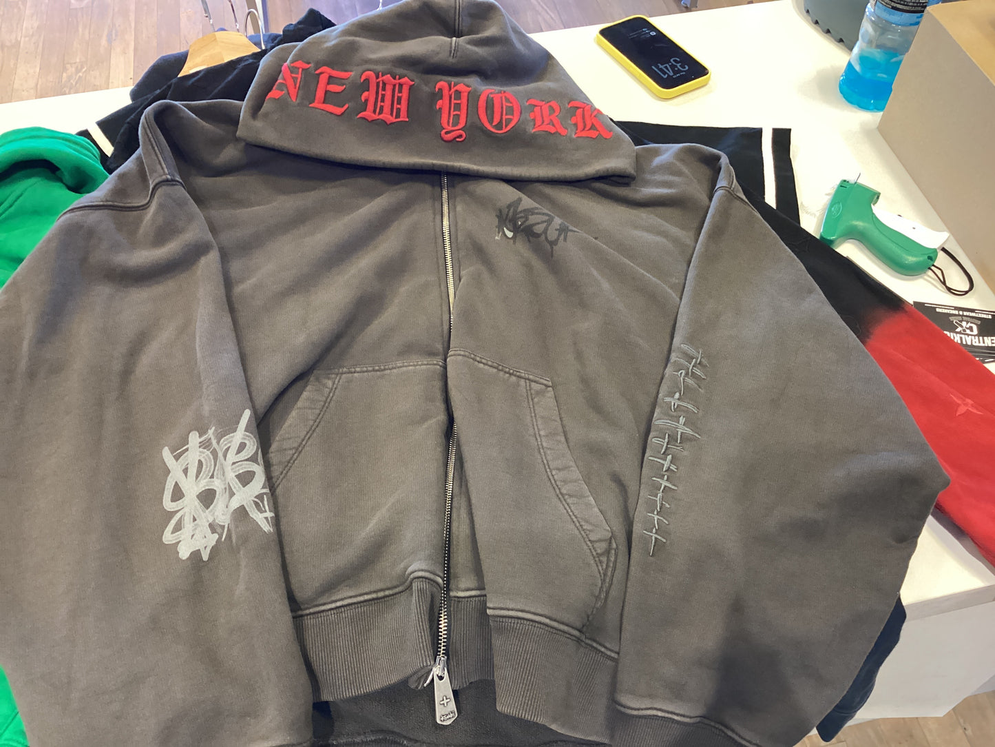 Ksubi grey zip up