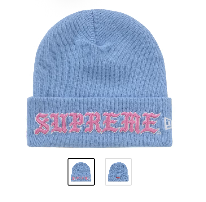 Supreme BabyBlue Old English Beanie