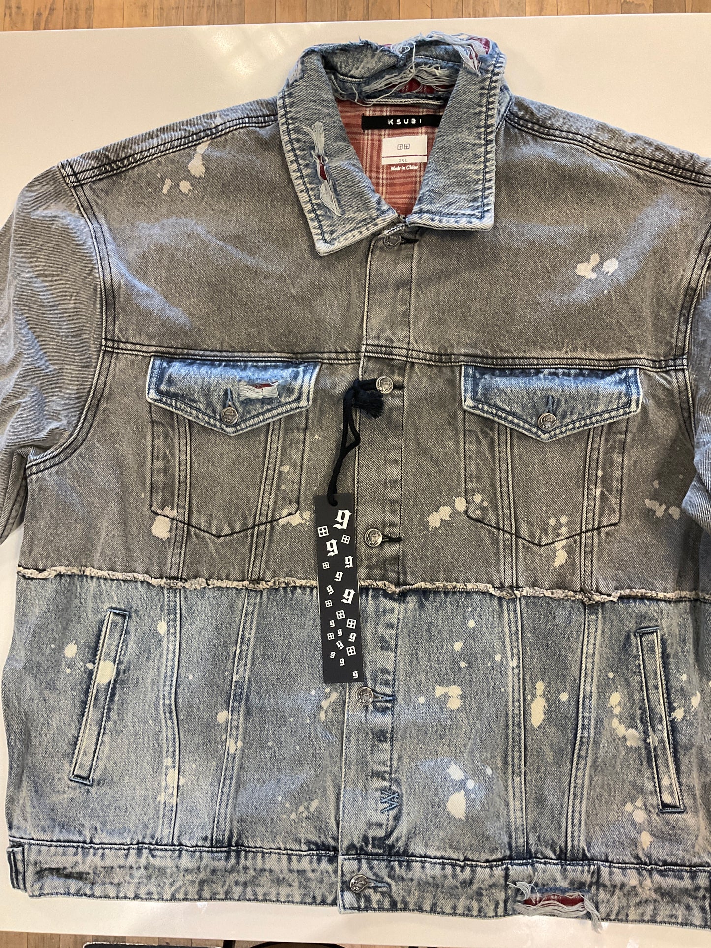 Ksubi Denim Jacket Half Tone