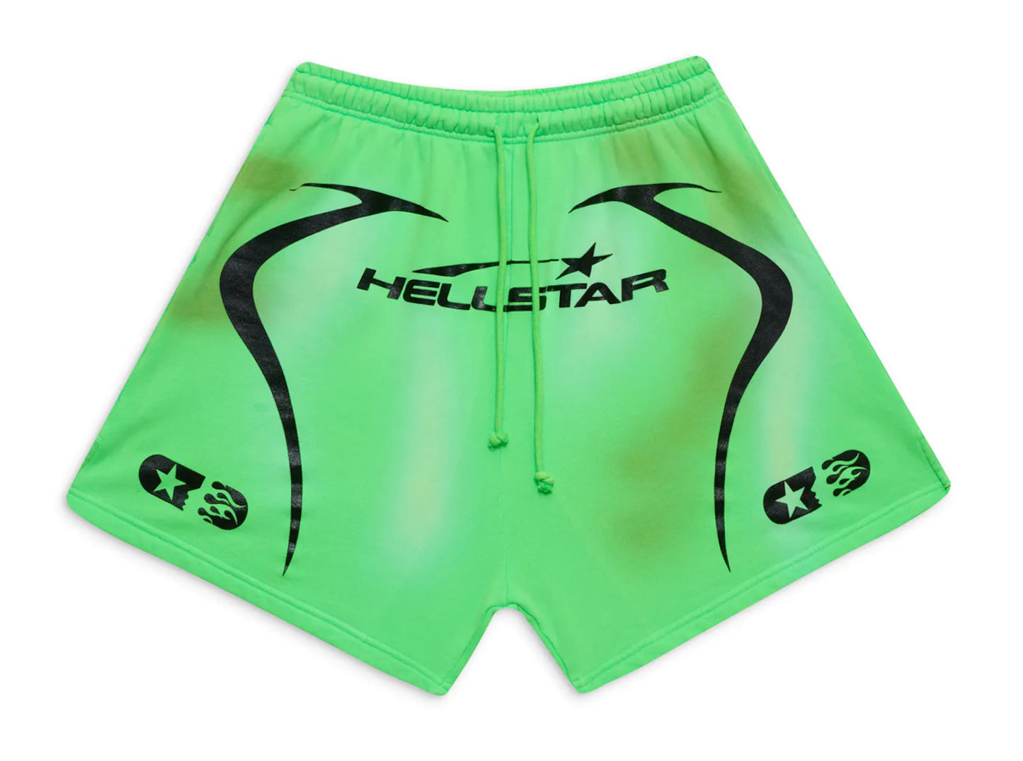 Hellstar Warm Up Shorts Neon Green