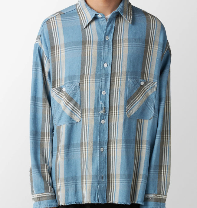 Saint Mxxxxxx Flannel Blue/Yellow