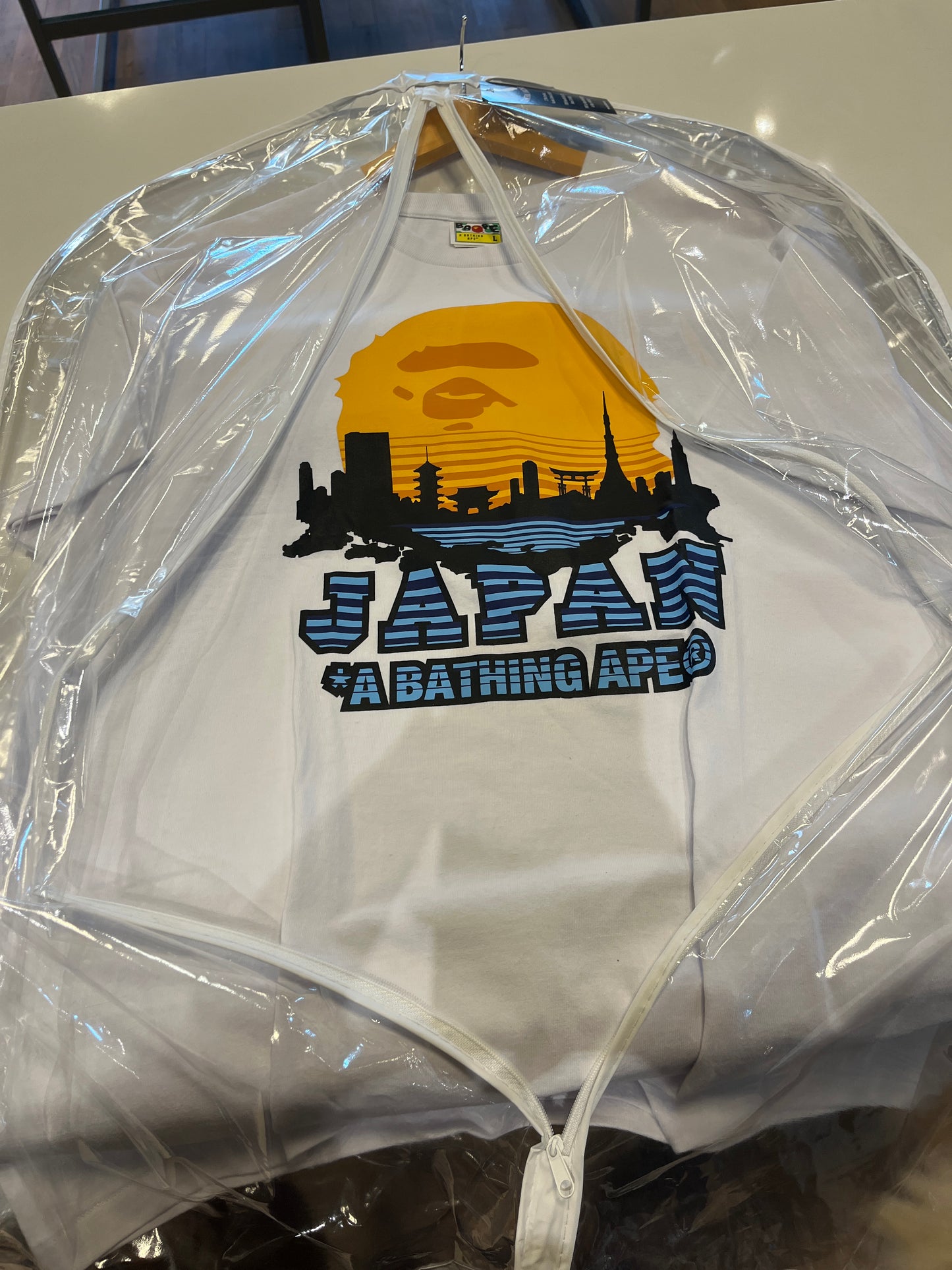 BAPE Japan Skyline White Tee