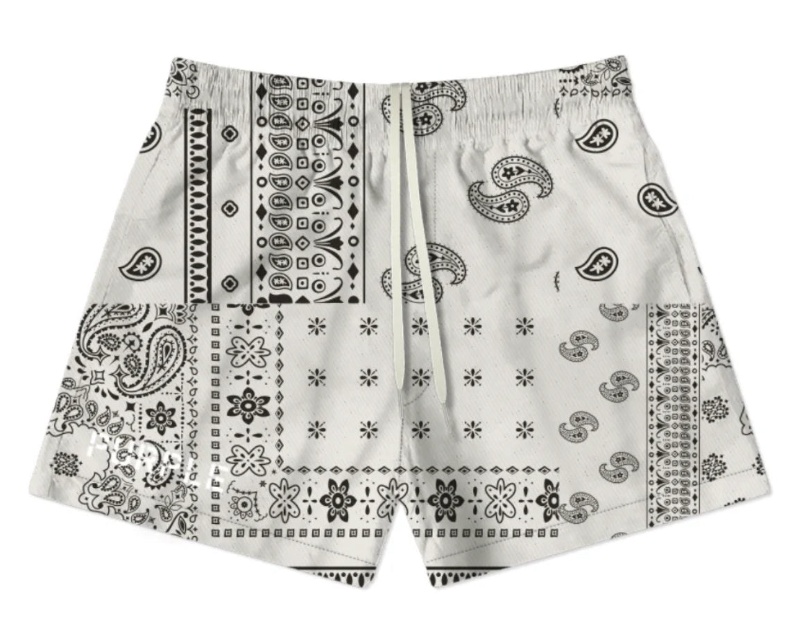 Purple All Round Ecru White Short