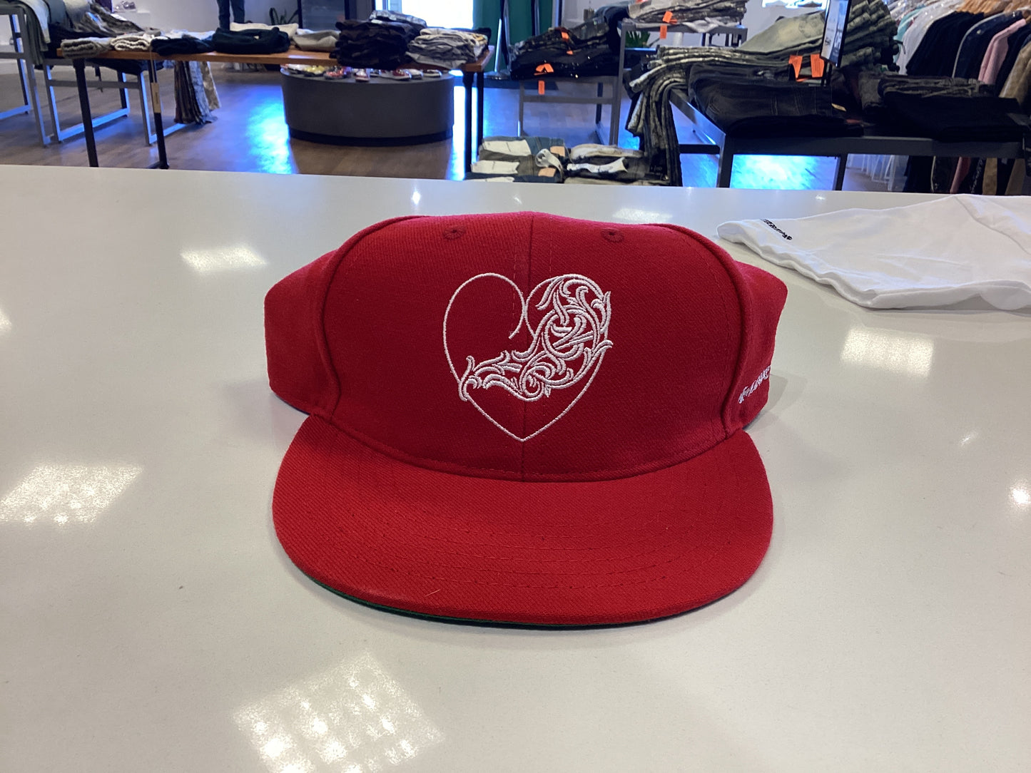 Chrome heart hat