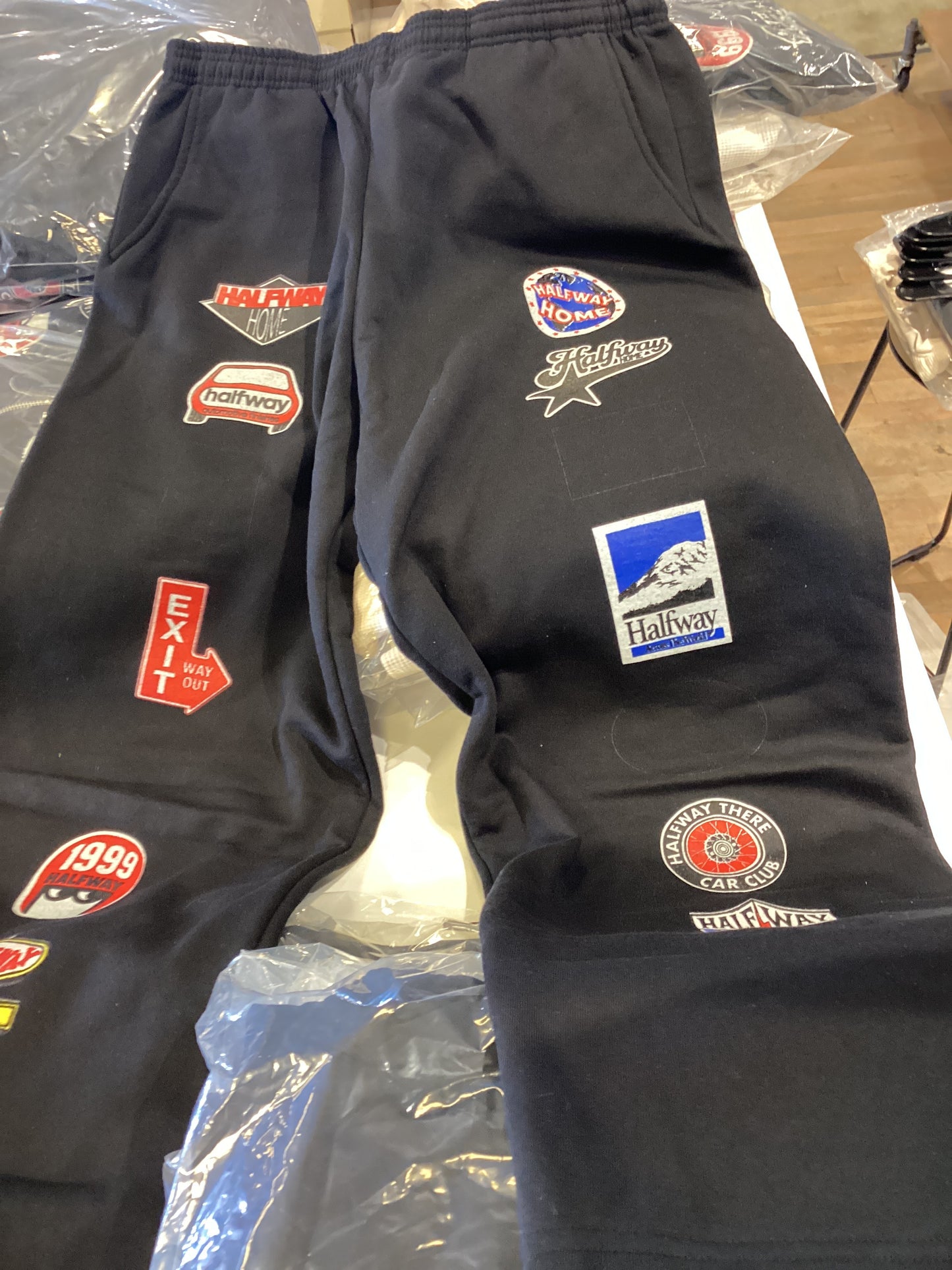 Halfway home black sweats patches