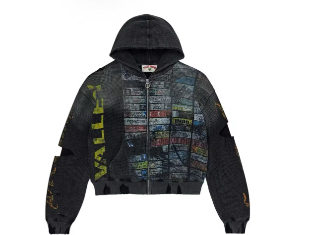 Vale Forever Glitch Waffle Thermal Zip Up