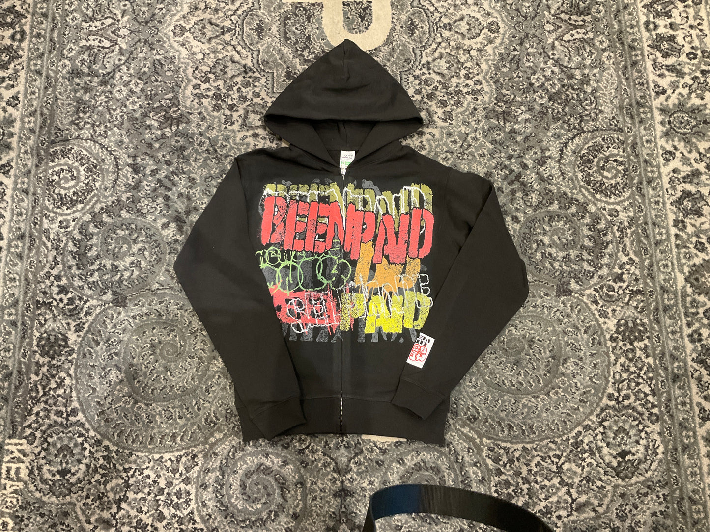 Been Paid Clothing Zip Up Black