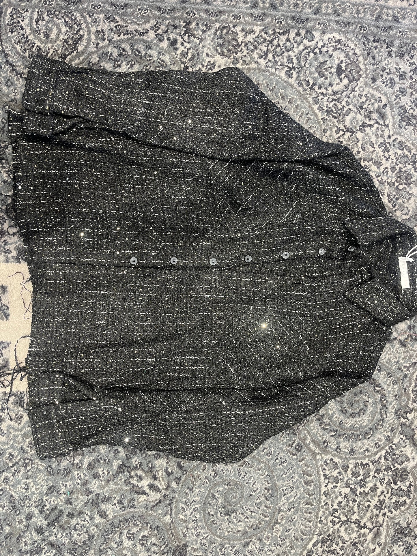 Loose Woven Flannel Shirt