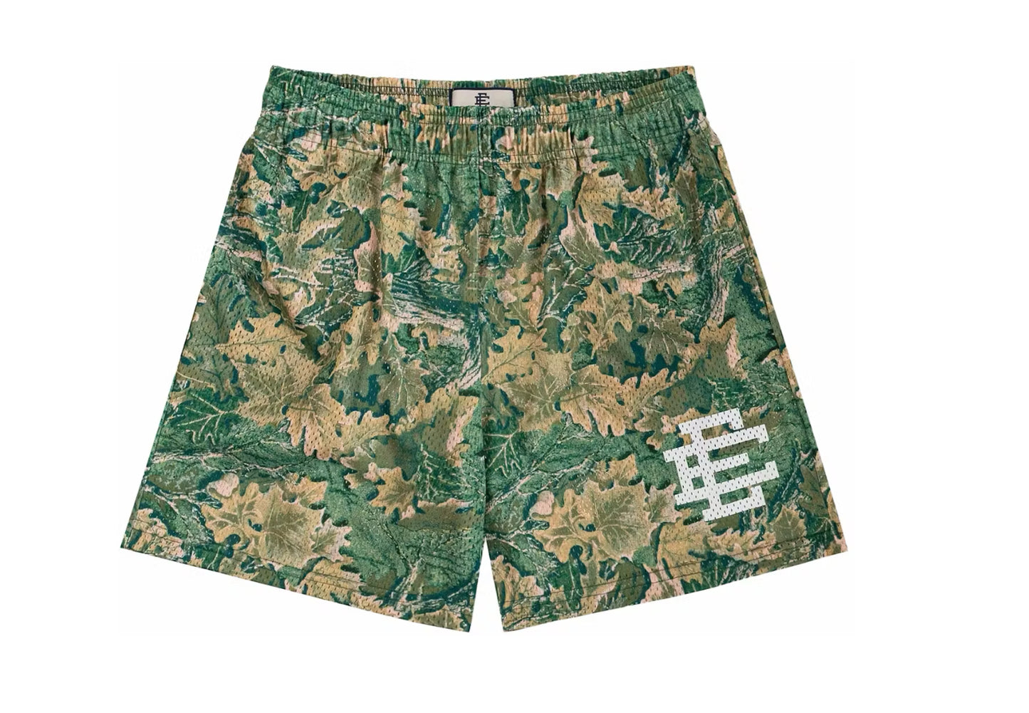 Eric Emanuel Shorts Leaf Camo Mesh-Green White