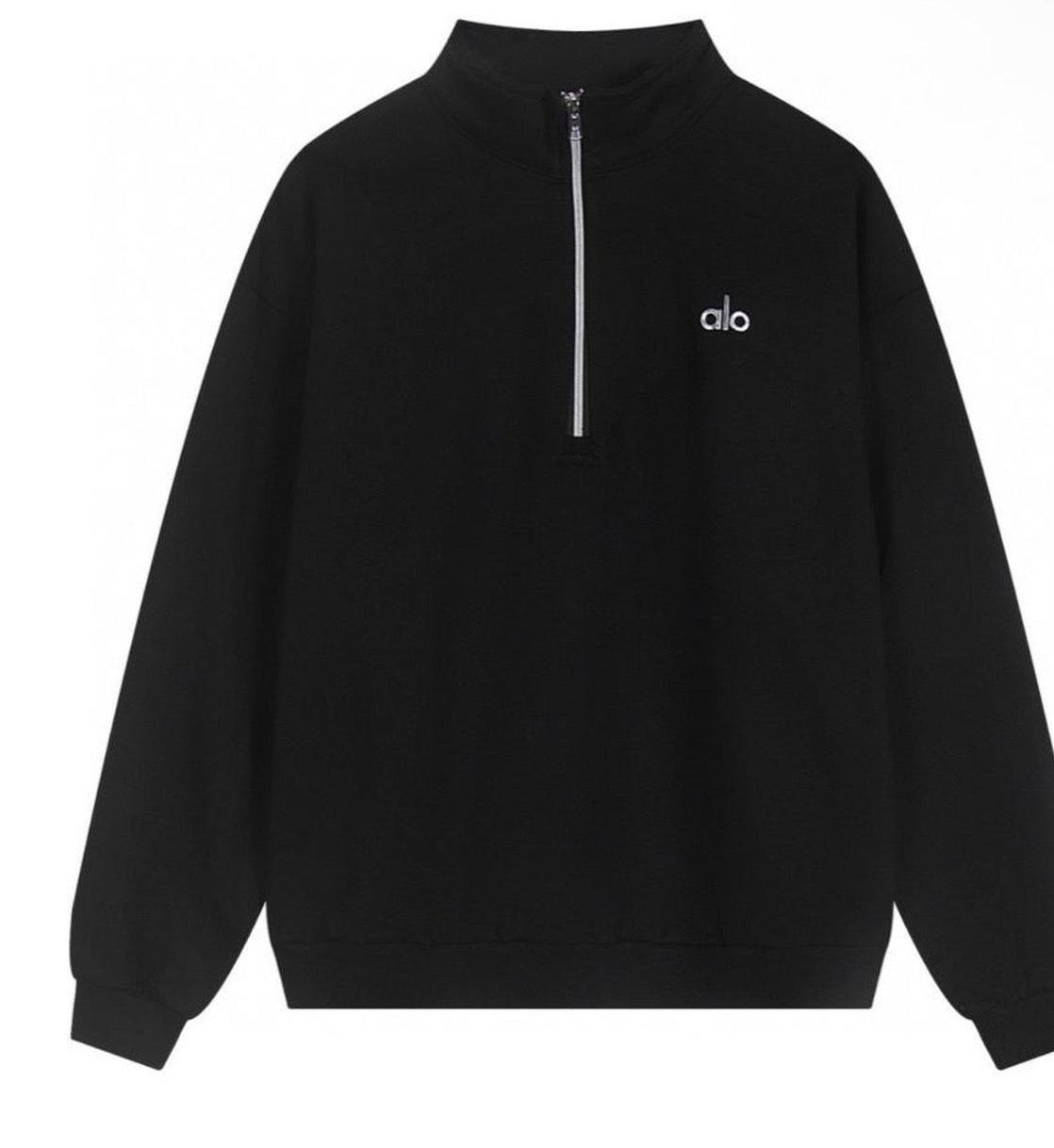 Alo Accolade Quarter Zip Pullover Black