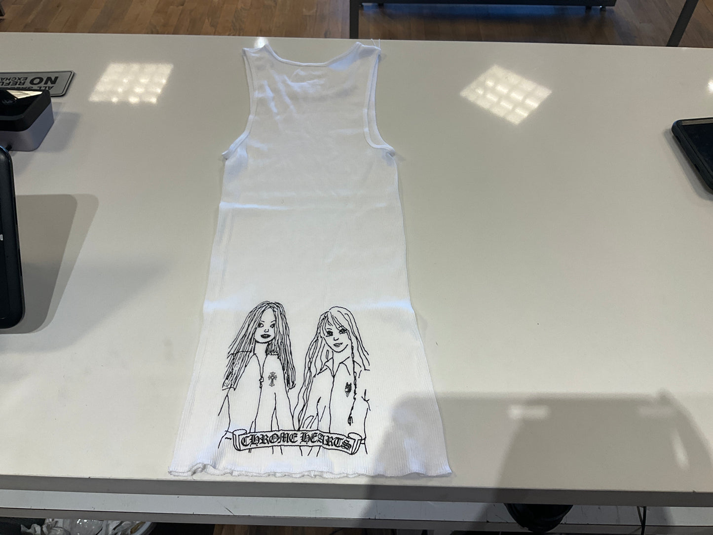 Chrome Hearts Tank Top White **Girls On Back**