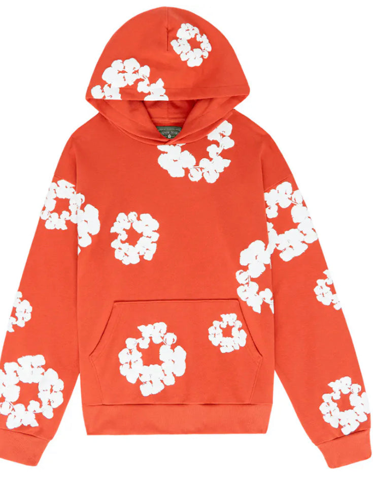 Denim Tears Cotton Wreath Hoodie Orange