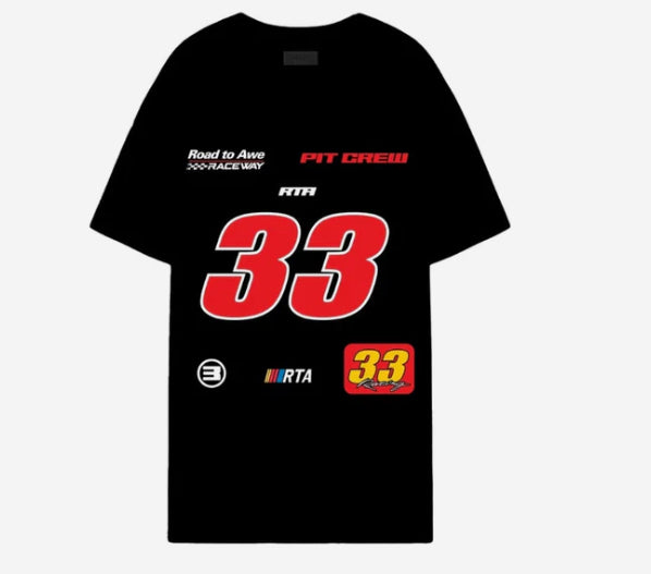 Santos Tee Black Racing Numbers