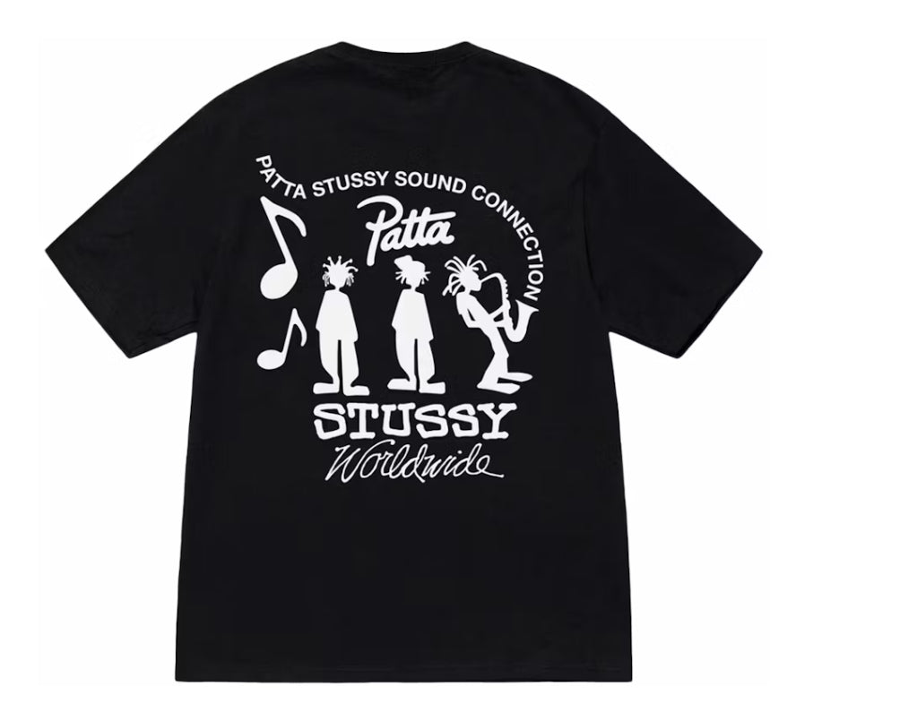Stussy x Patta Sound black tee