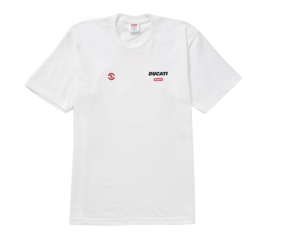 Supreme Ducati Logo Tee White