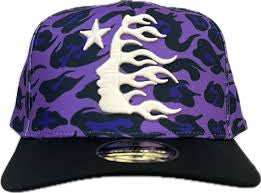 Hellstar Hat Cheetah Print Purple