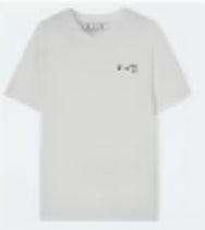Off White Logo Slim S/S Tee White Black