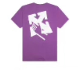 Off White Hand Arrow Slim S/S Tee Orchid White