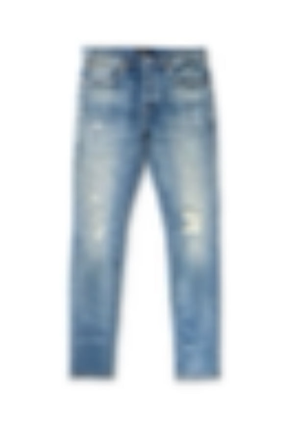 Purple Denim Trashed Mid Indigo Jeans
