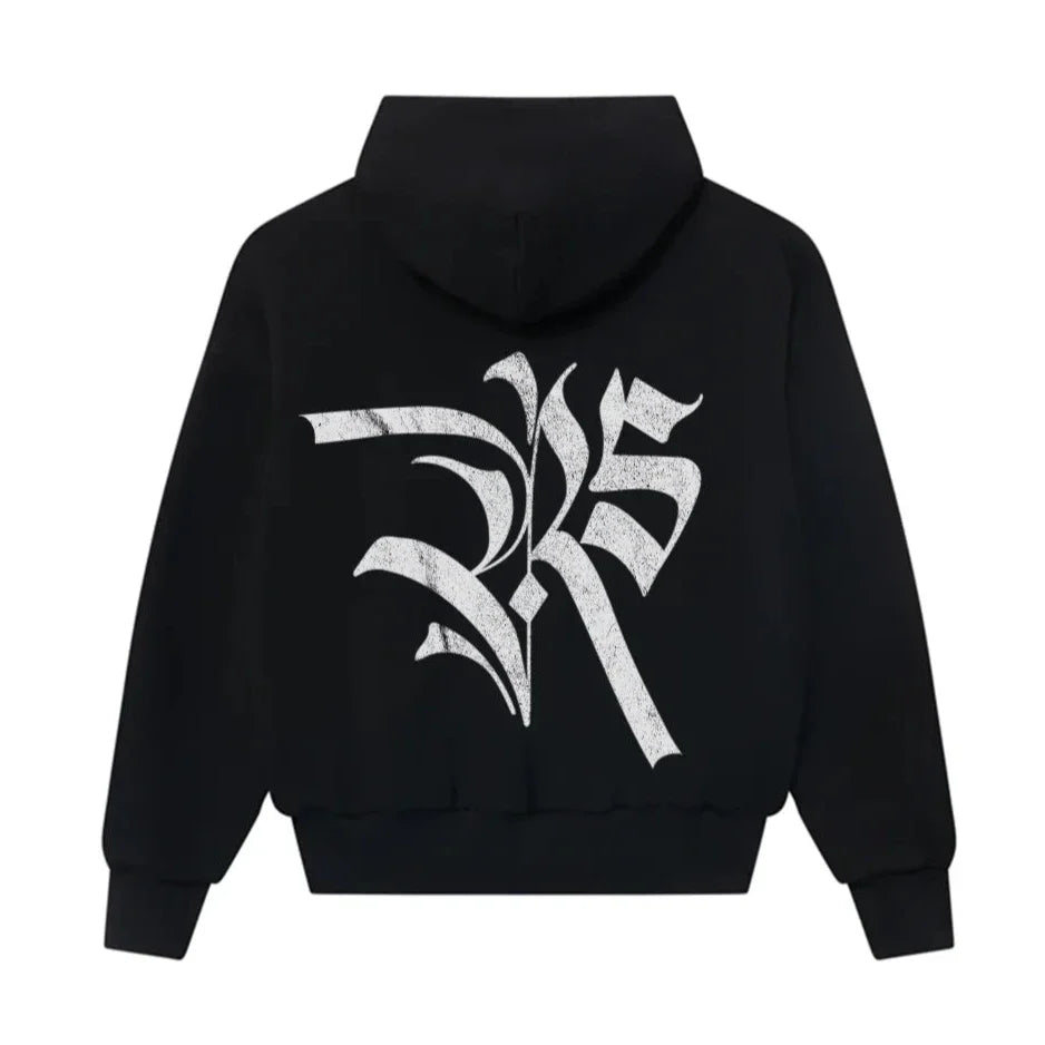 REVIVE STUDIOS FULL ZIP HOODIE BLACK