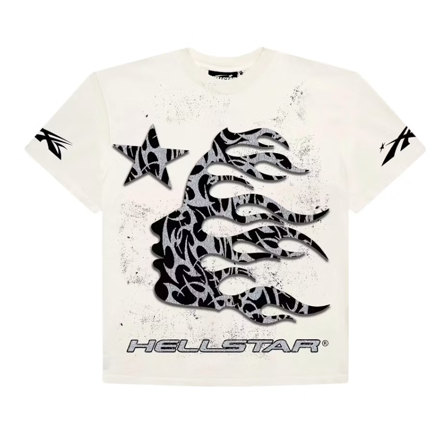 Hellstar Studios Thorn Glitter T-Shirt White