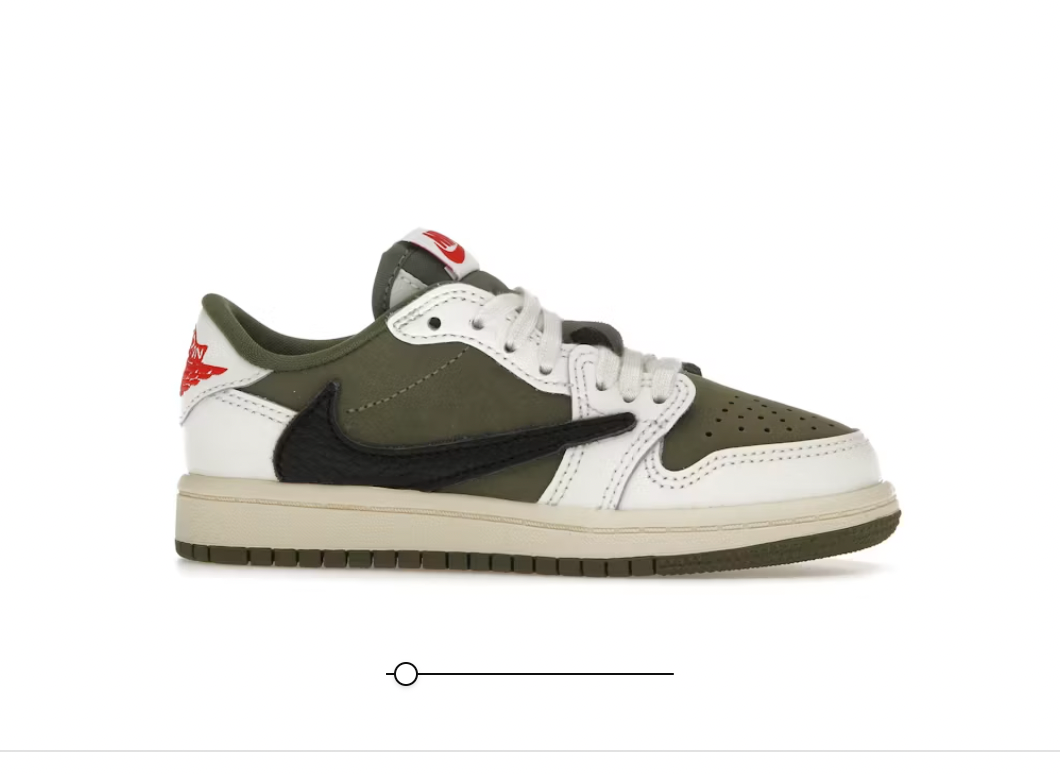 Jordan 1 Retro Low OG SP Travis Scott Medium Olive (PS)
