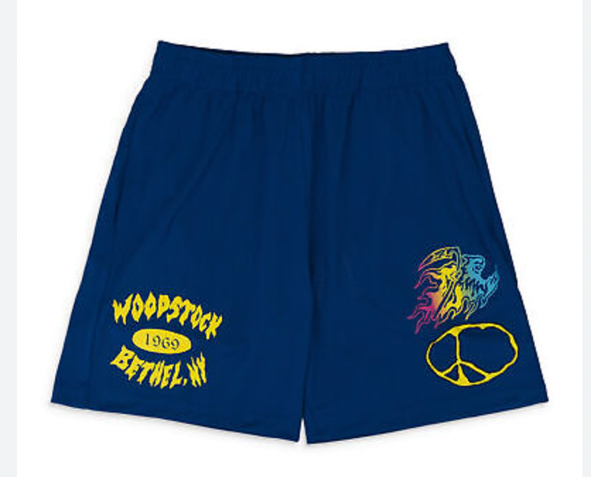 Warren Lotas Woodstock Mesh Shorts Blue