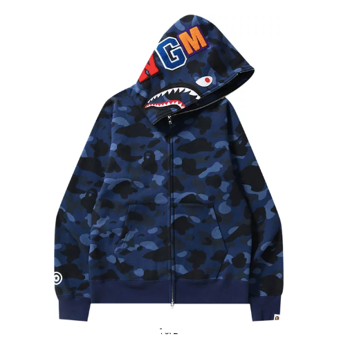 Bape Shark Full Zip Navy