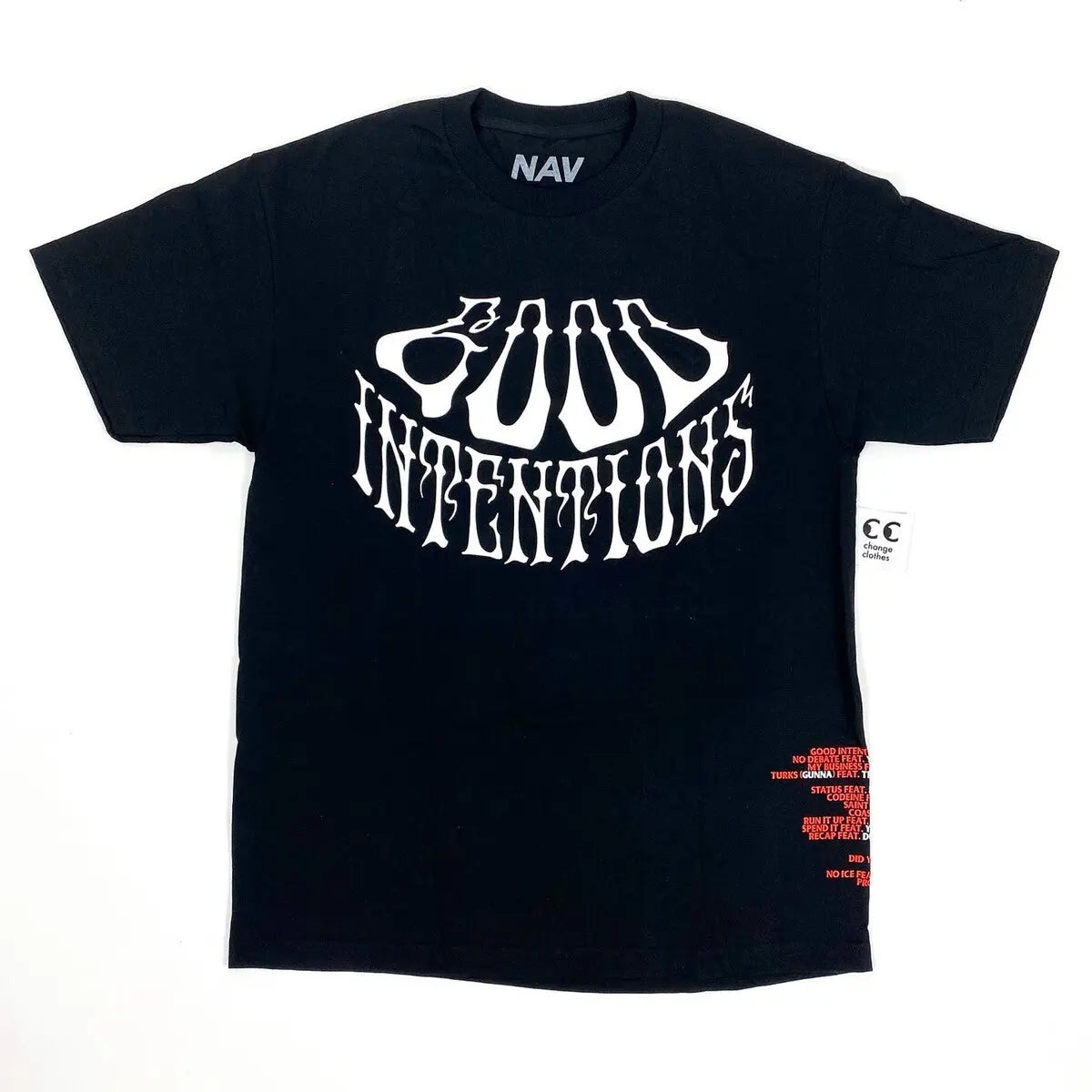 NAV x Vlone Good Intentions Tee(Black)