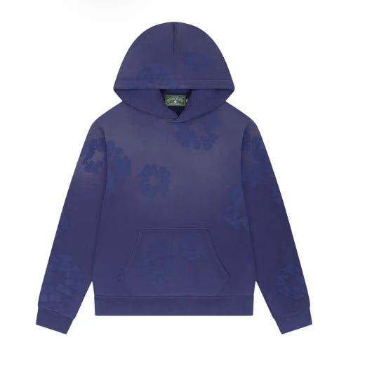 Denim Tears Mono Washed Blue Wreath Hoodie