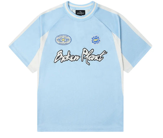 Broken Planet Football Jersey Baby Blue
